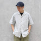 MANUAL ALPHABET -
60LWAN OPEN COLLAR S/S SHIRT