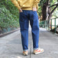 HATSKI -  15.6OZ Loose Tapered Denim (USED BLUE)
