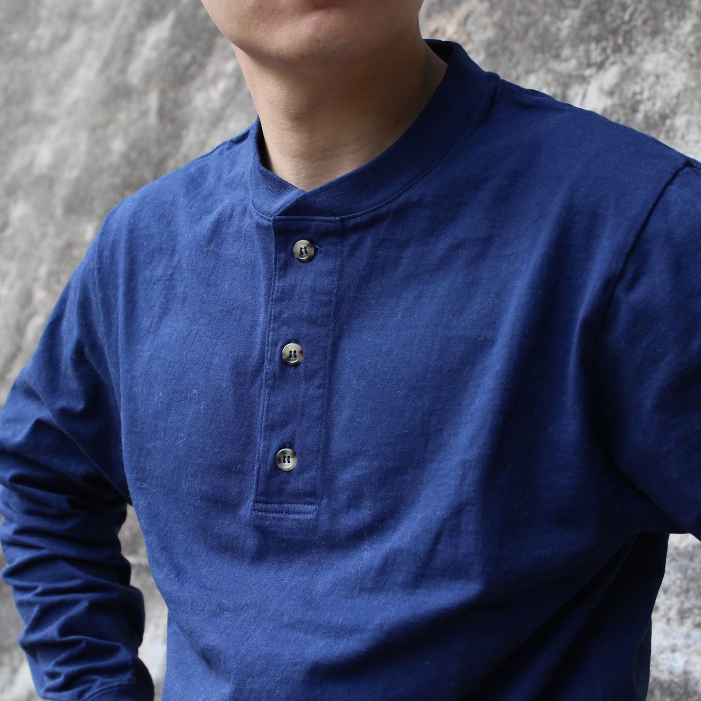 AheHee - HEAVYWEIGHT L/S HENLEY TEE