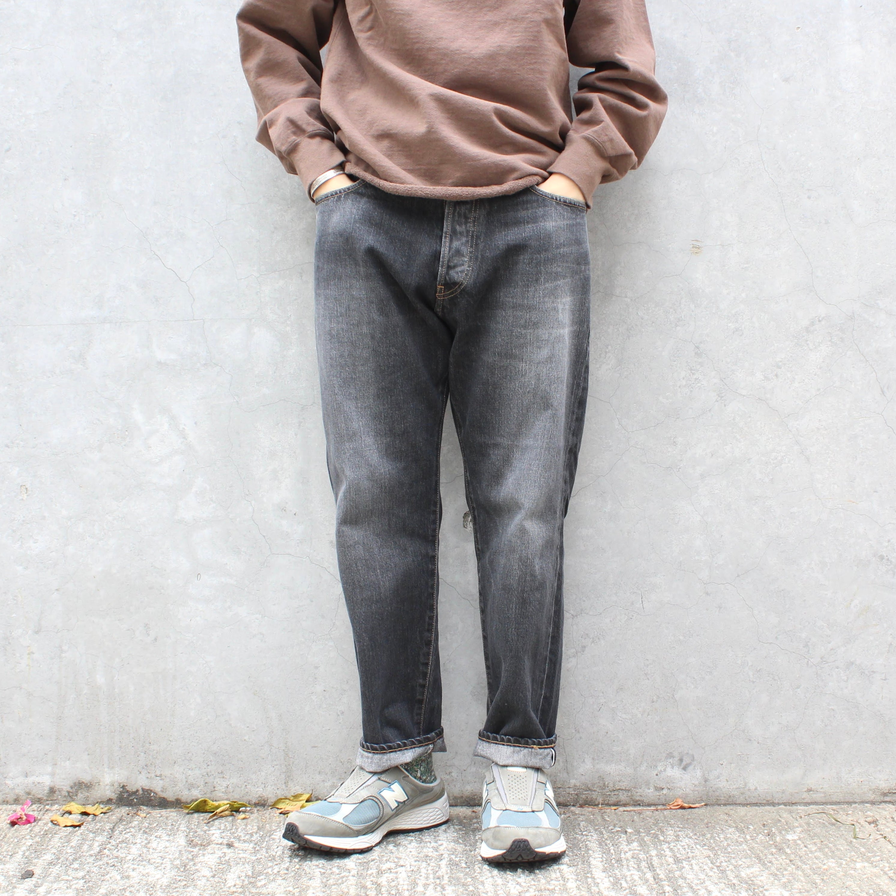 Ordinary Fits - LOOSE ANKLE DENIM (BLACK USED)