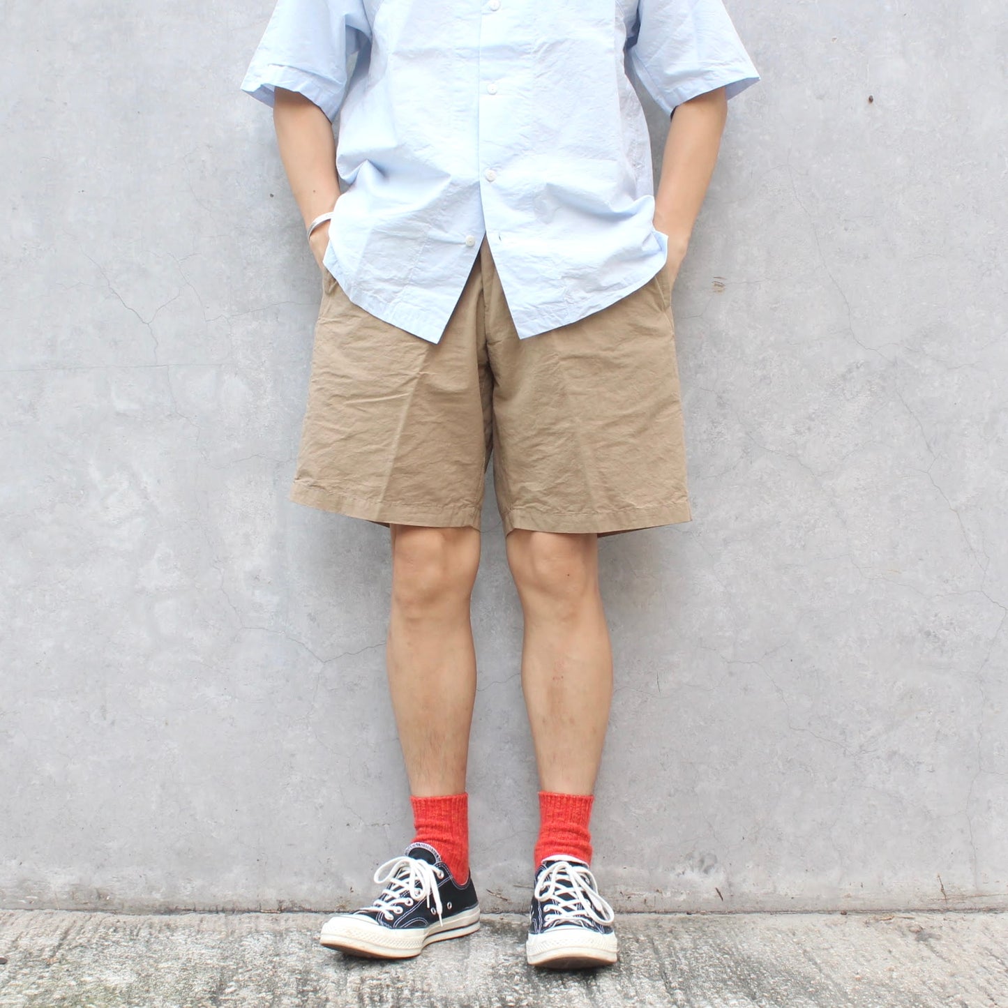 REMILLA -
COTTON LINEN HIDA SHORTS