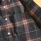 MANUAL ALPHABET-
BRUSHED CHECK LOOSE FIT R/C SHT