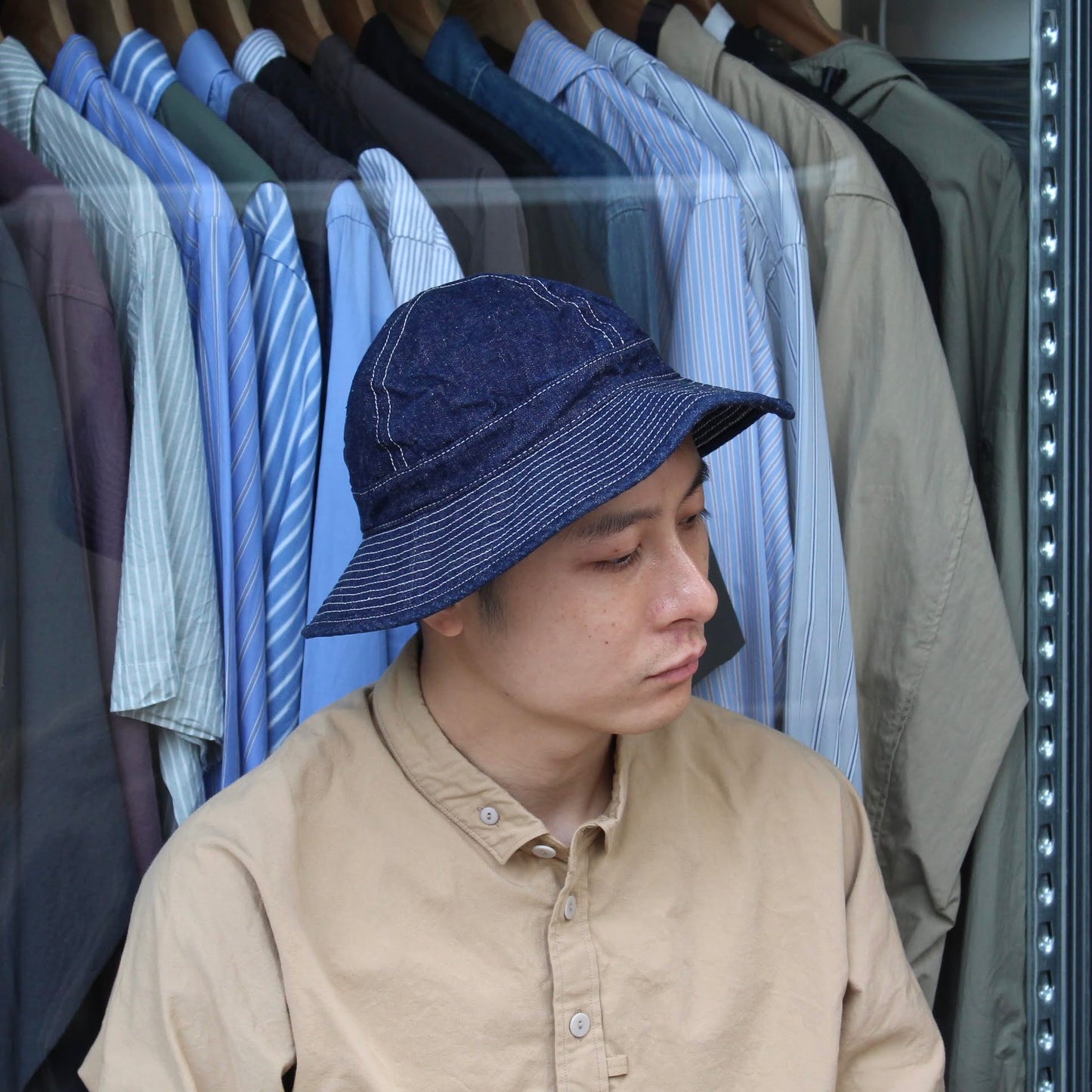 OrSlow - STANDARD ITEM US NAVY DENIM HAT