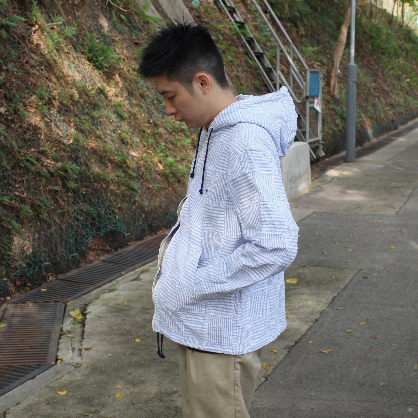 Arvor Maree -
SHEER SUCKERS ZIP UP PARKA