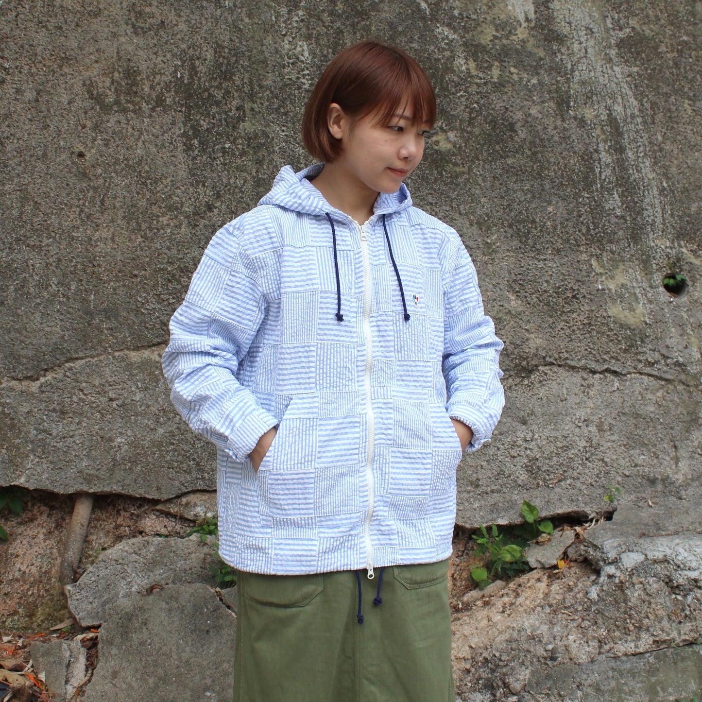 Arvor Maree -
SHEER SUCKERS ZIP UP PARKA