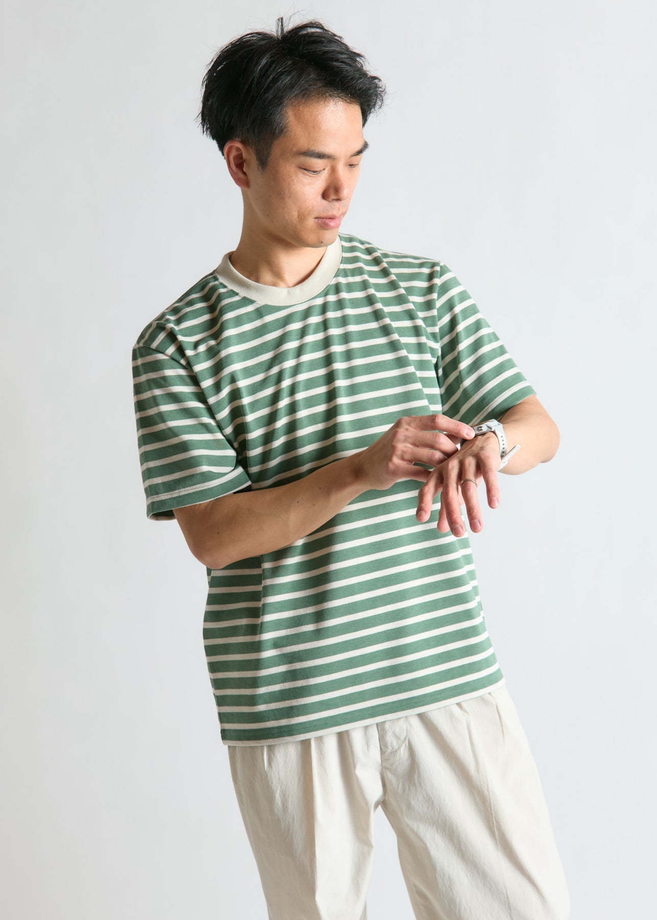 BRING -
DRYCOTTONY HEAVYWEIGHT STRIPES TEE