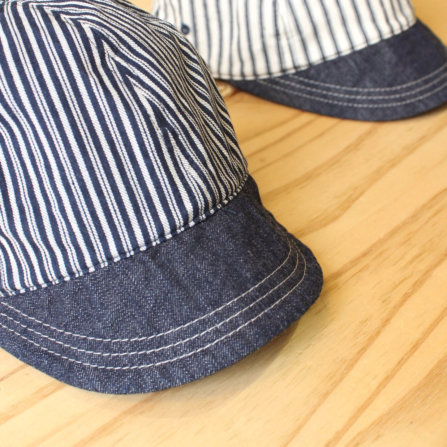 HIGHER -
9OZ HICKORY X DENIM BEAK CAP