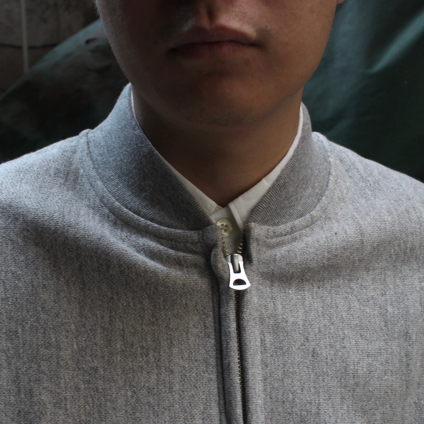 FELCO - 
16OZ HEAVY WEIGHT TERRY ZIP BASEBALL NECK SWEATSHIRT