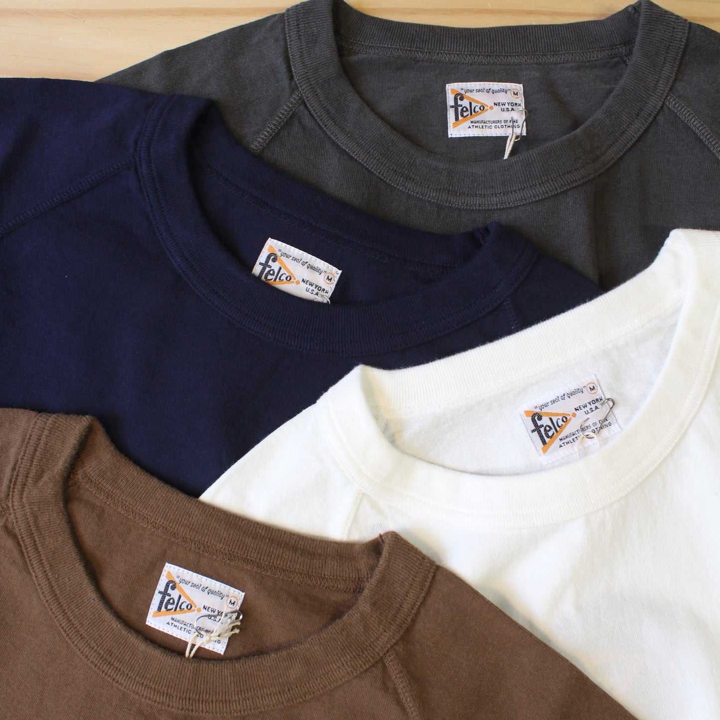 FELCO - 7oz L/S BINDER NECK RAGLAN CREW TEE