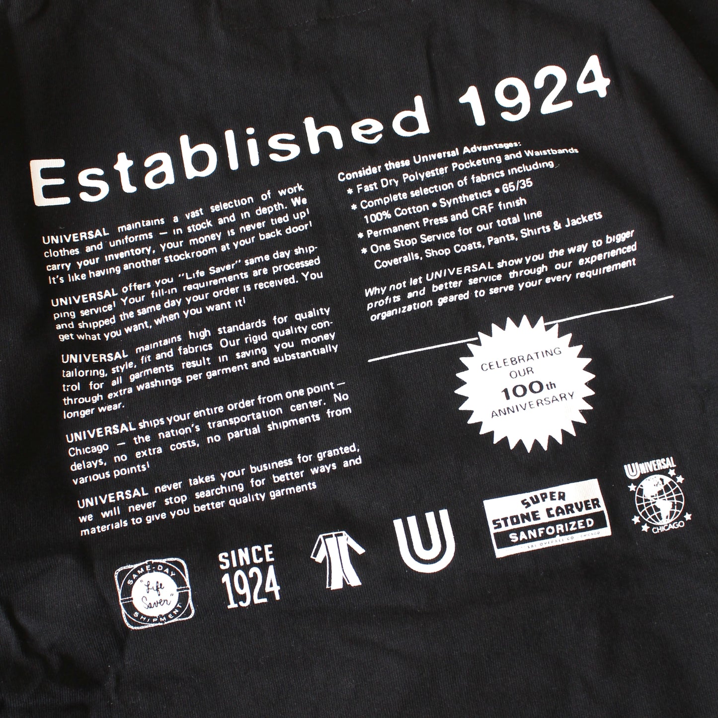 UNIVERSAL OVERALL 日版 - 
HISTORICAL S/S CREW TEE