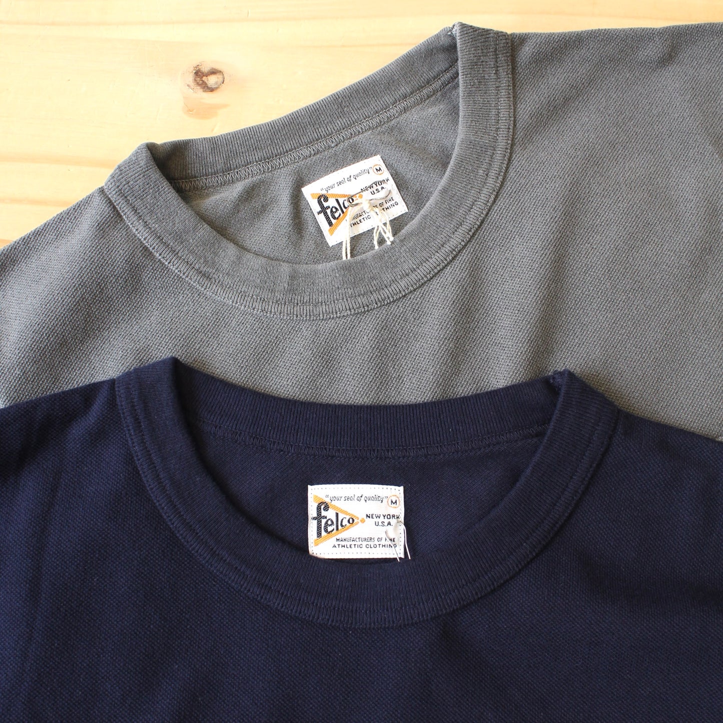 FELCO - 
S/S PIQUE POCKET CREW TEE