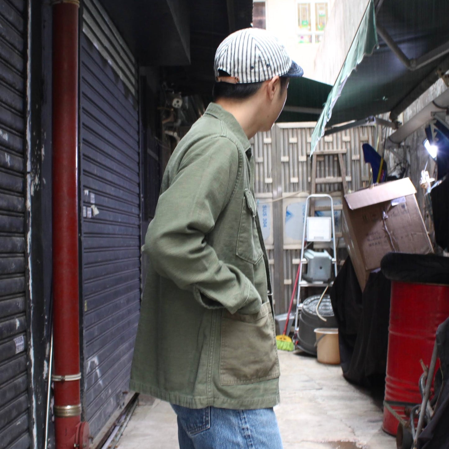 OrSlow -
4 POCKETS U.S ARMY FATIGUE SHIRT(STONE WASH)