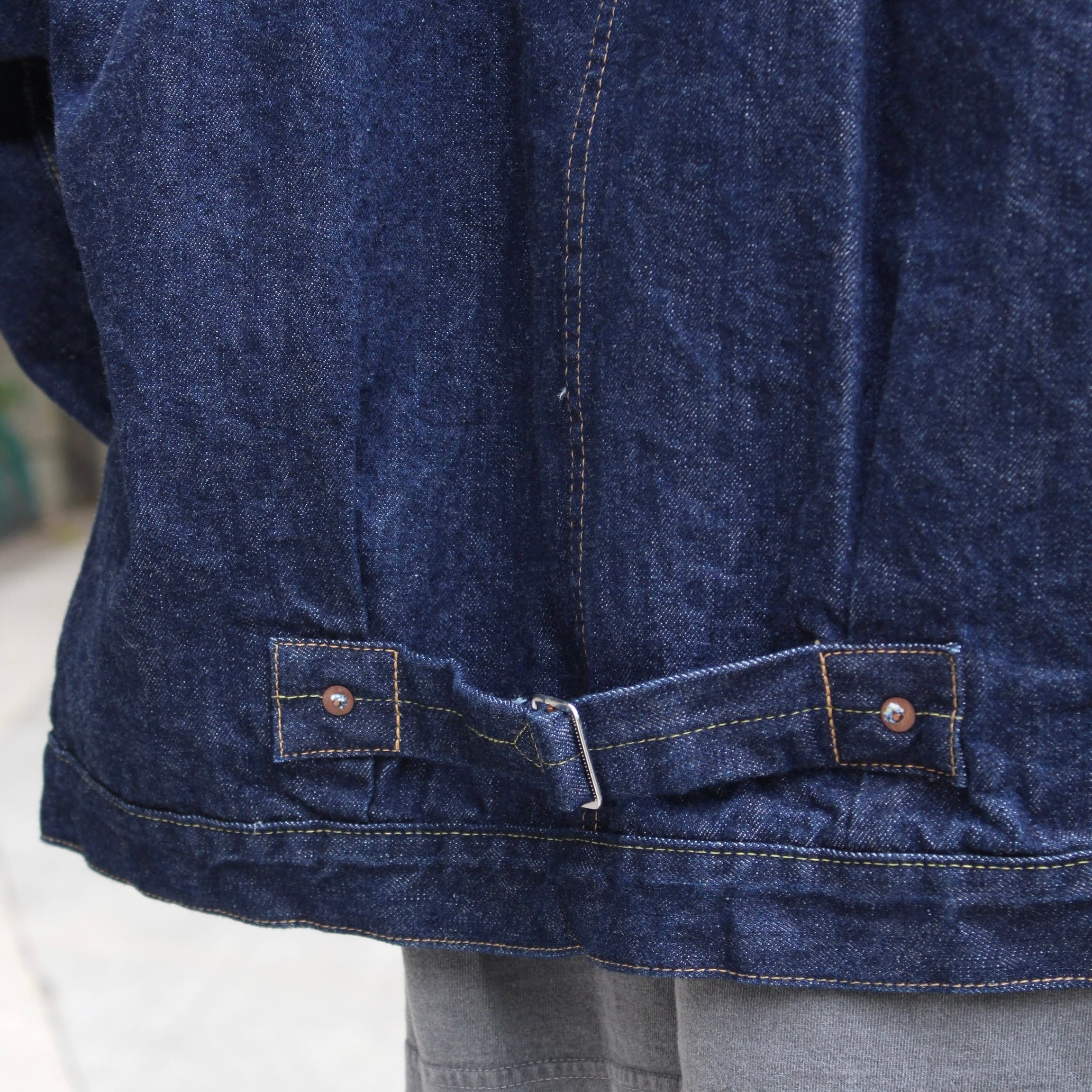 OrSlow - 40'S PLEATED FRONT BLOUSE DENIM JACKET – WHERE.
