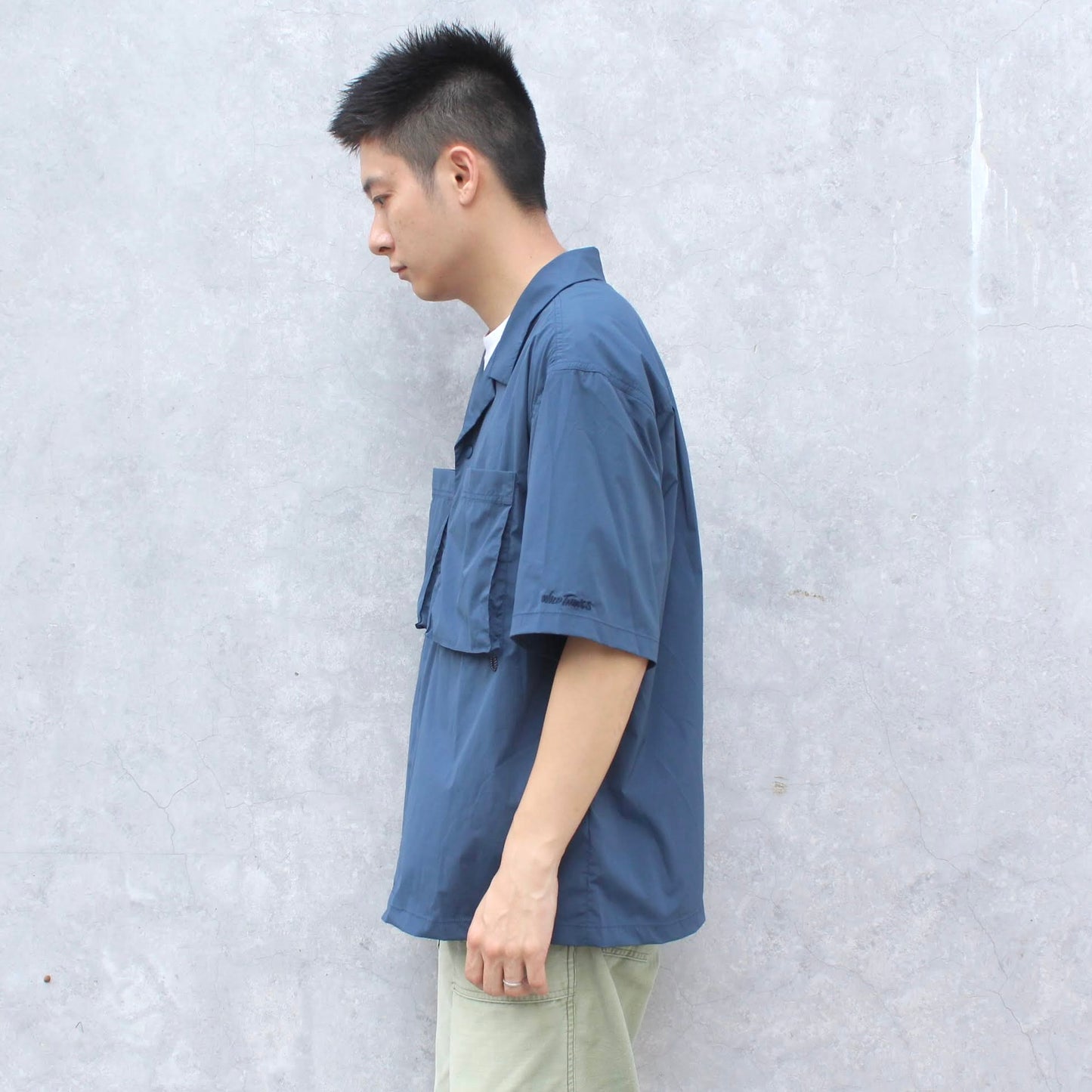WILD THINGS JAPAN -
OPEN COLLAR POCKET CAMP S/S SHIRT