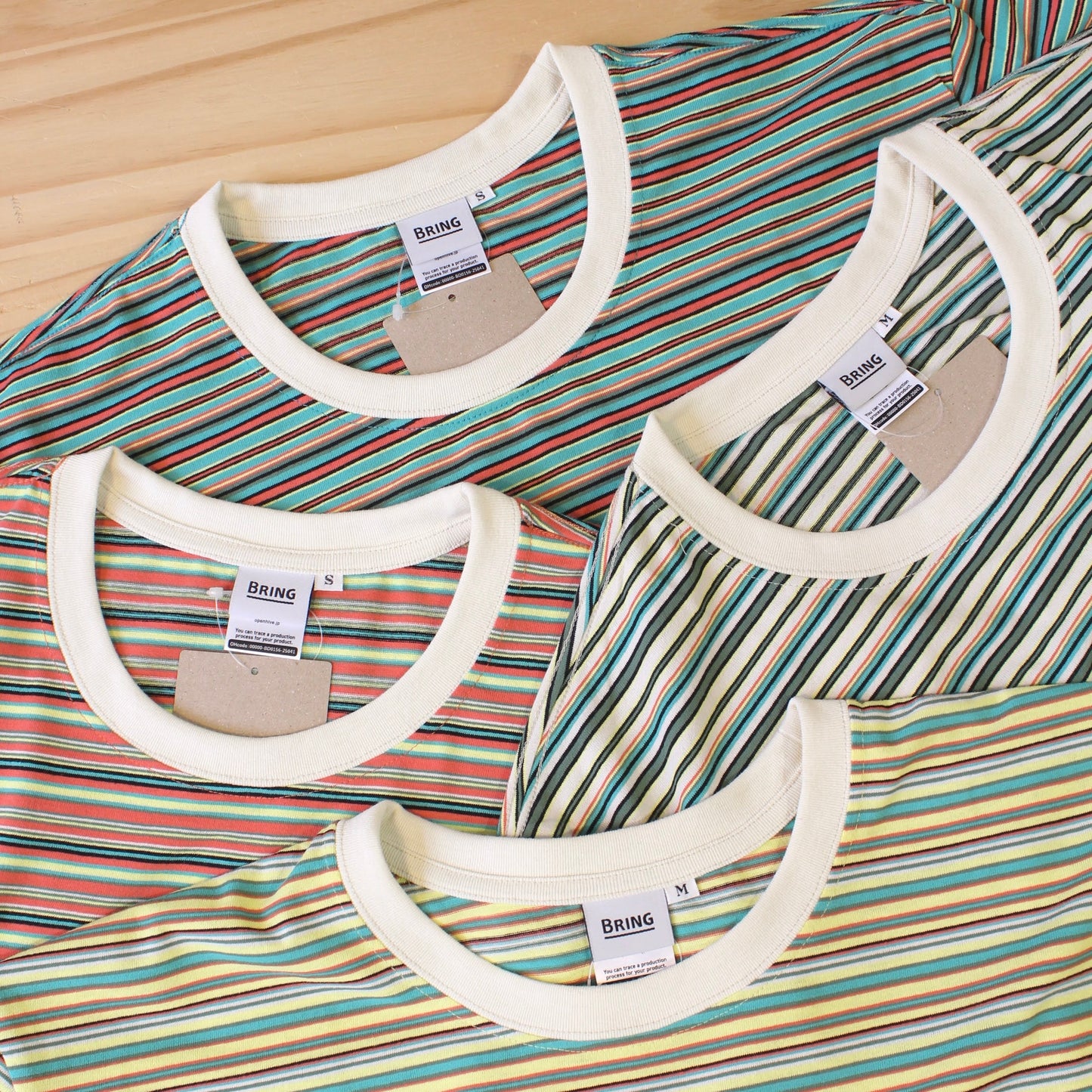 BRING -
DRYCOTTONY MULTI STRIPES TEE