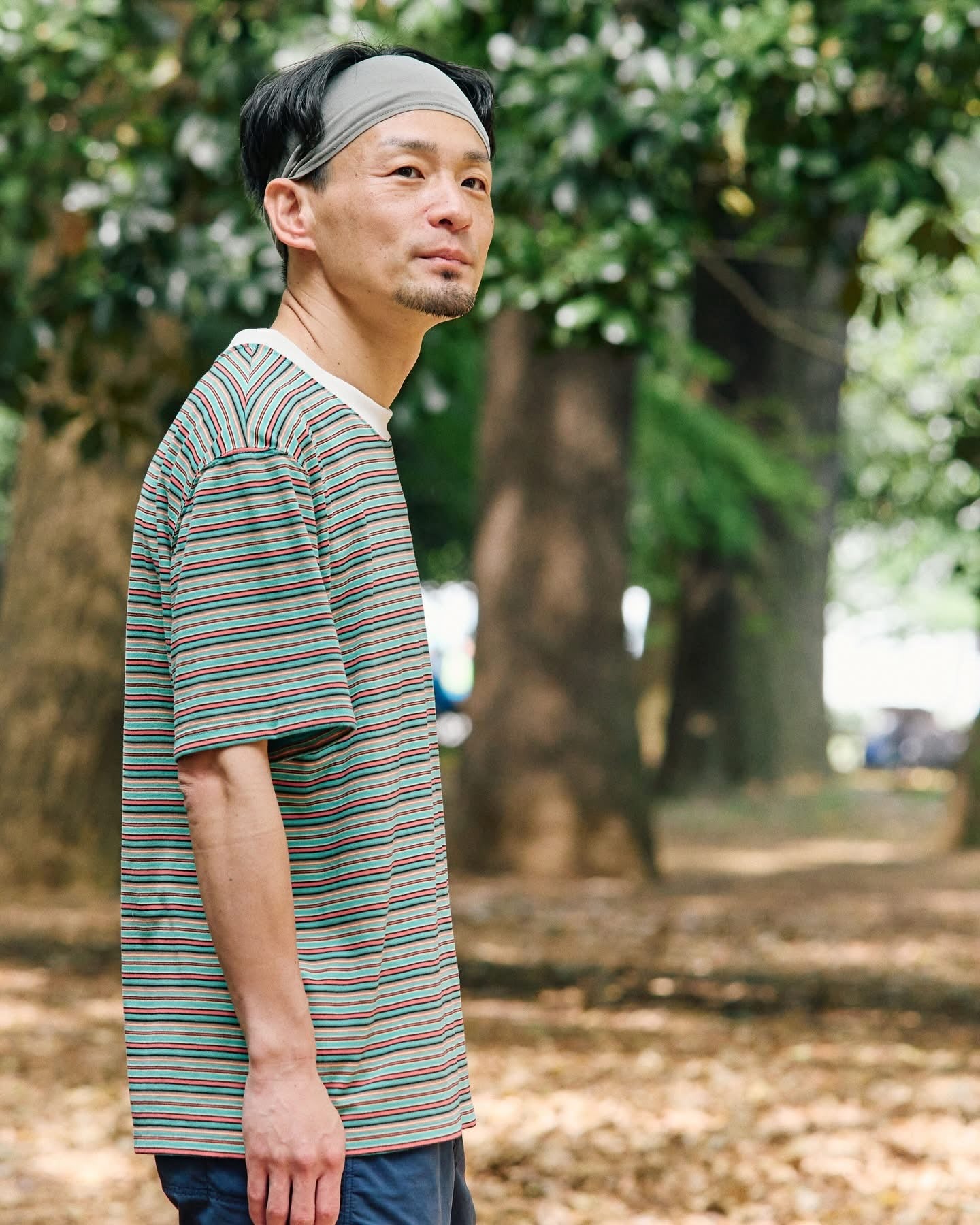 BRING -
DRYCOTTONY MULTI STRIPES TEE