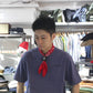 MANCINO - ACCESSORI BANDANA WITH LEATHER TURQUOISE