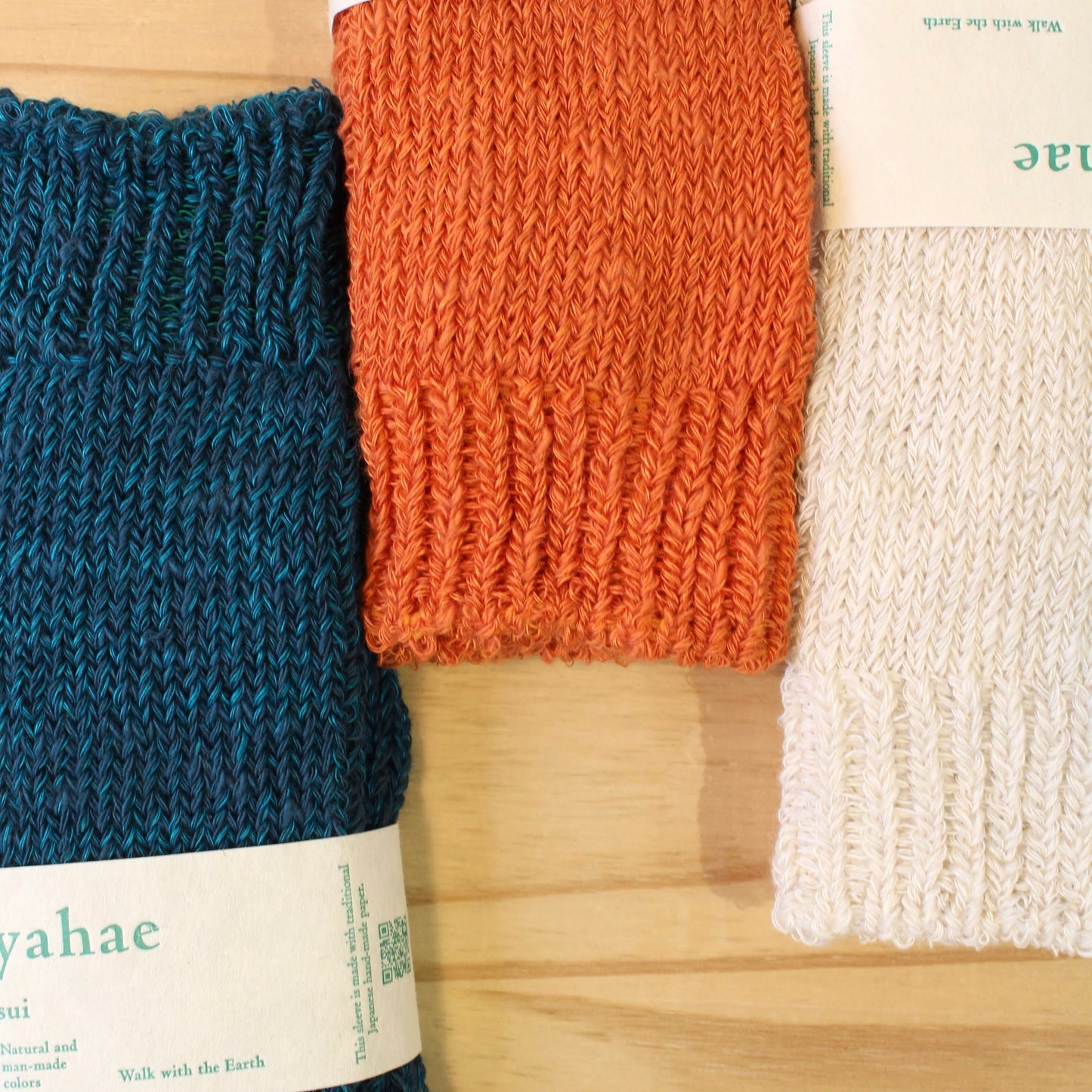 yahae -
ORGANIC COTTON LINEN LOW GAUGE PLAIN SOCKS