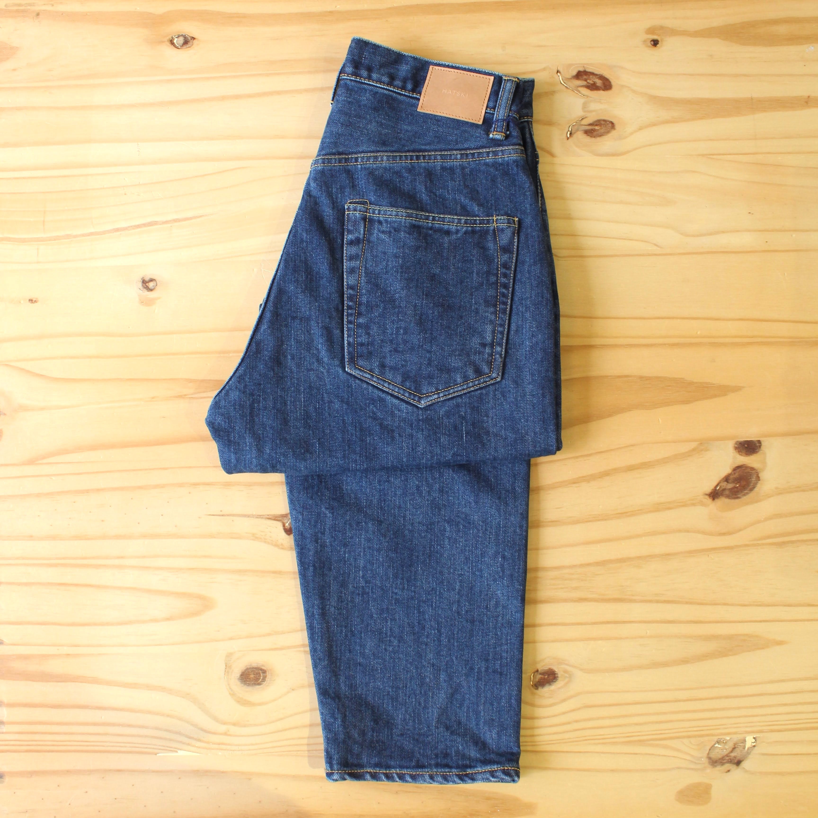 HATSKI - 15.6OZ Loose Tapered Denim (USED BLUE) – WHERE.