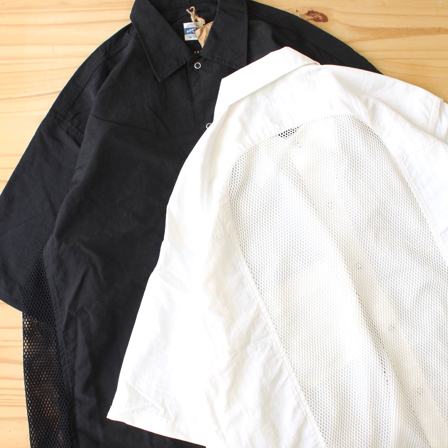 ARMY TWILL -
NYLON OX MESH HALF SLEEVE SHIRT