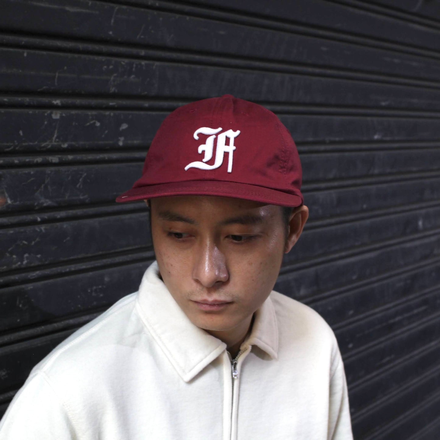 FELCO - 
TWILL STONE WASHED BB “F” FELT CAP