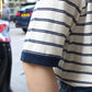 FELCO -
S/S BOYISH STRIPE RINGER POCKET TEE