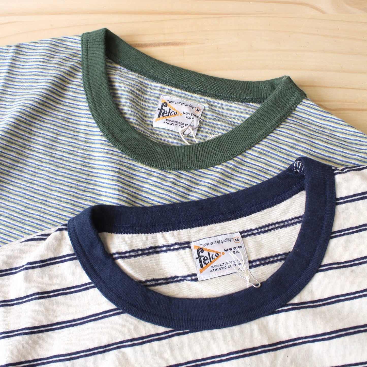 FELCO -
S/S BOYISH STRIPE RINGER POCKET TEE