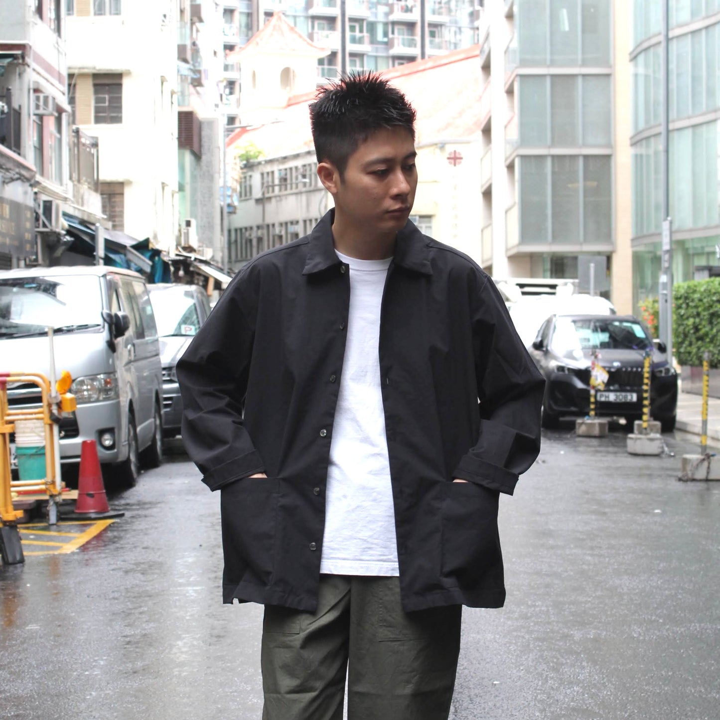 MANUAL ALPHABET -
WEATHER CLOTH SHIRT JACKET