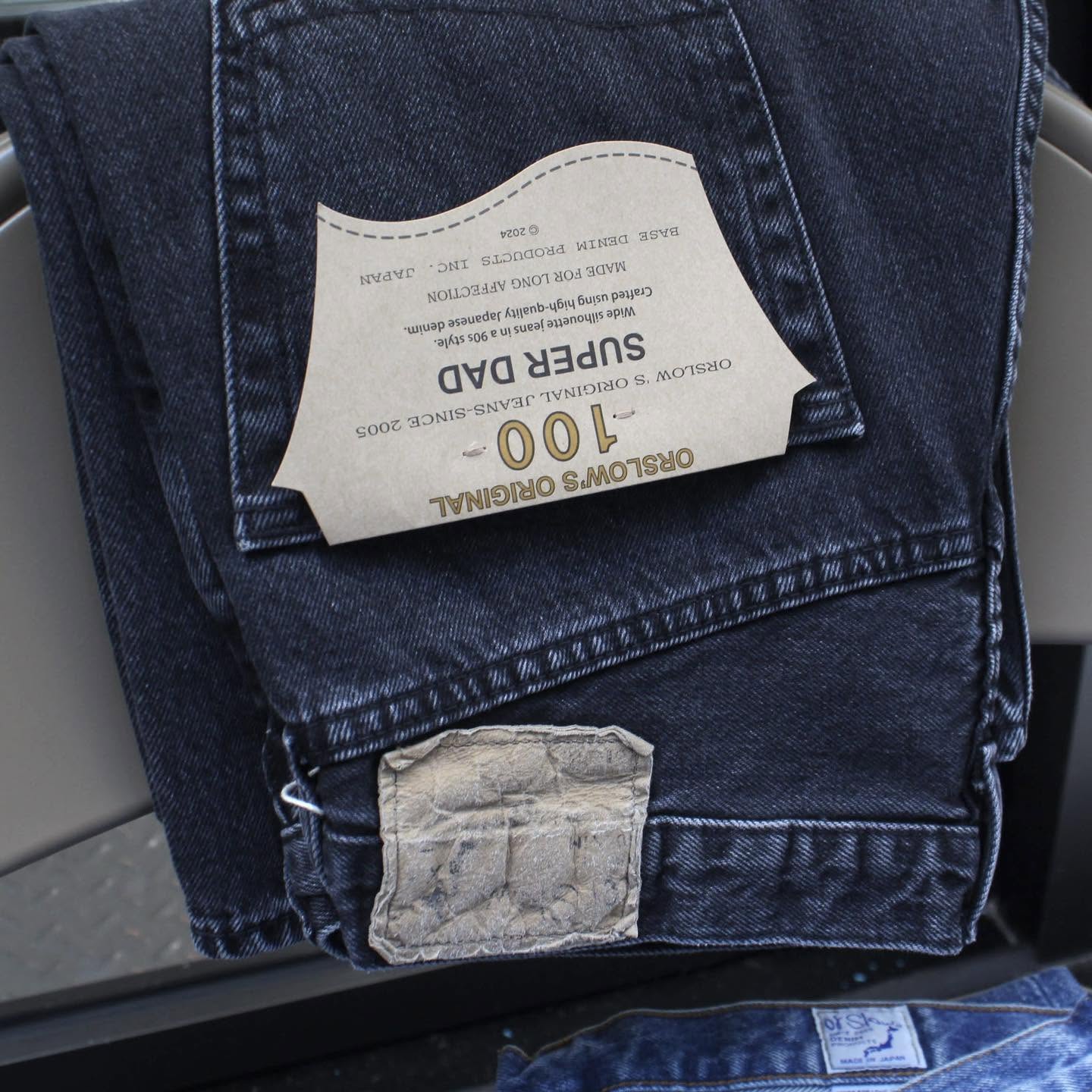 OrSlow -SUPER DAD’S DENIM(STONE BLACK)