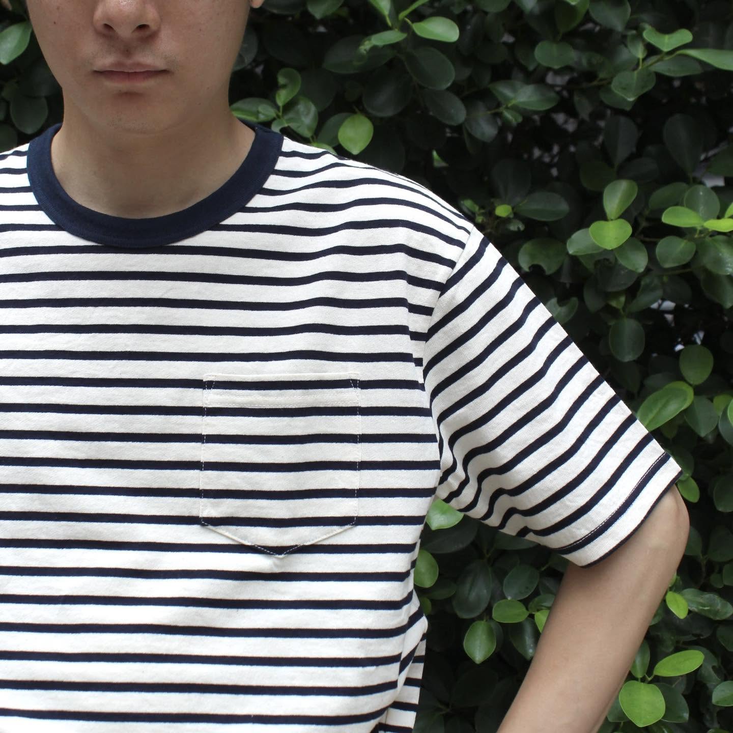 FELCO - 
S/S AMERICAN VINTAGE STRIPE POCKET TEE