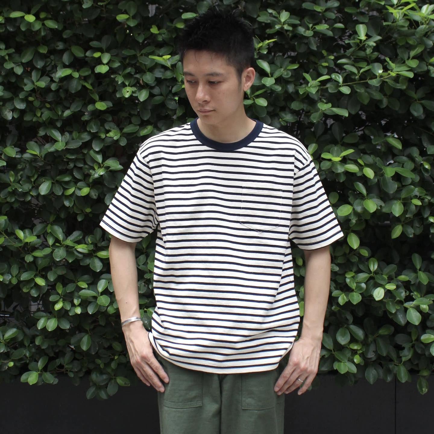 FELCO - 
S/S AMERICAN VINTAGE STRIPE POCKET TEE
