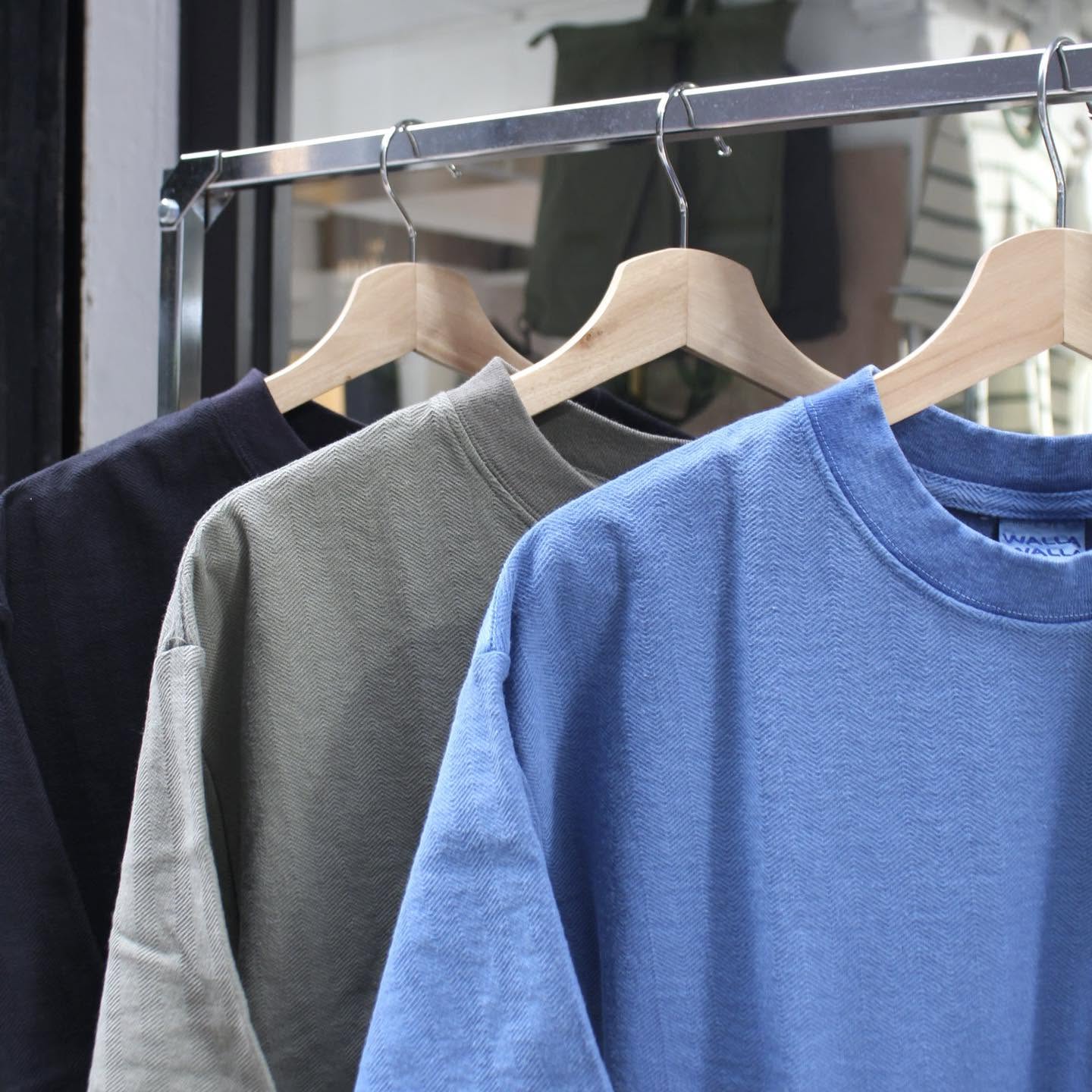 WALLA WALLA SPORT -
U.S. MADE HERRINBONE POCKET TEE