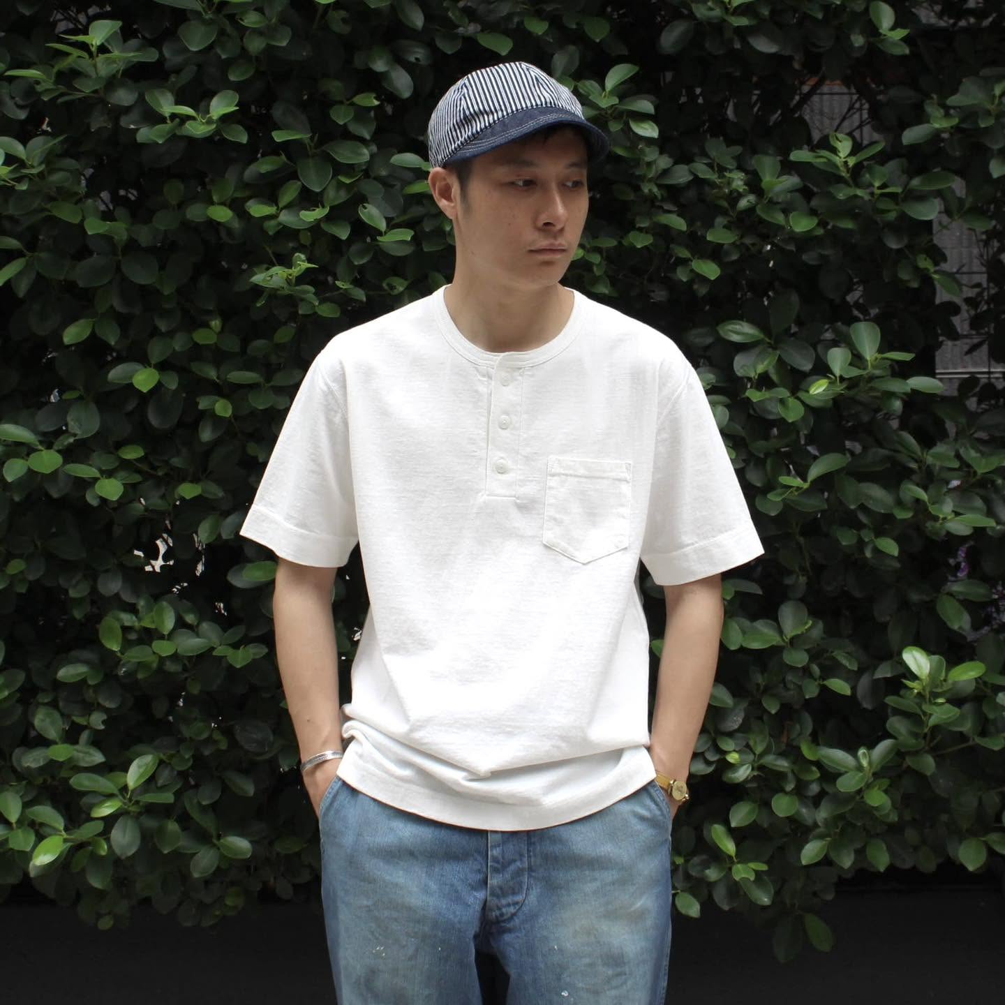 FELCO - S/S HENLEY NECK POCKET TEE