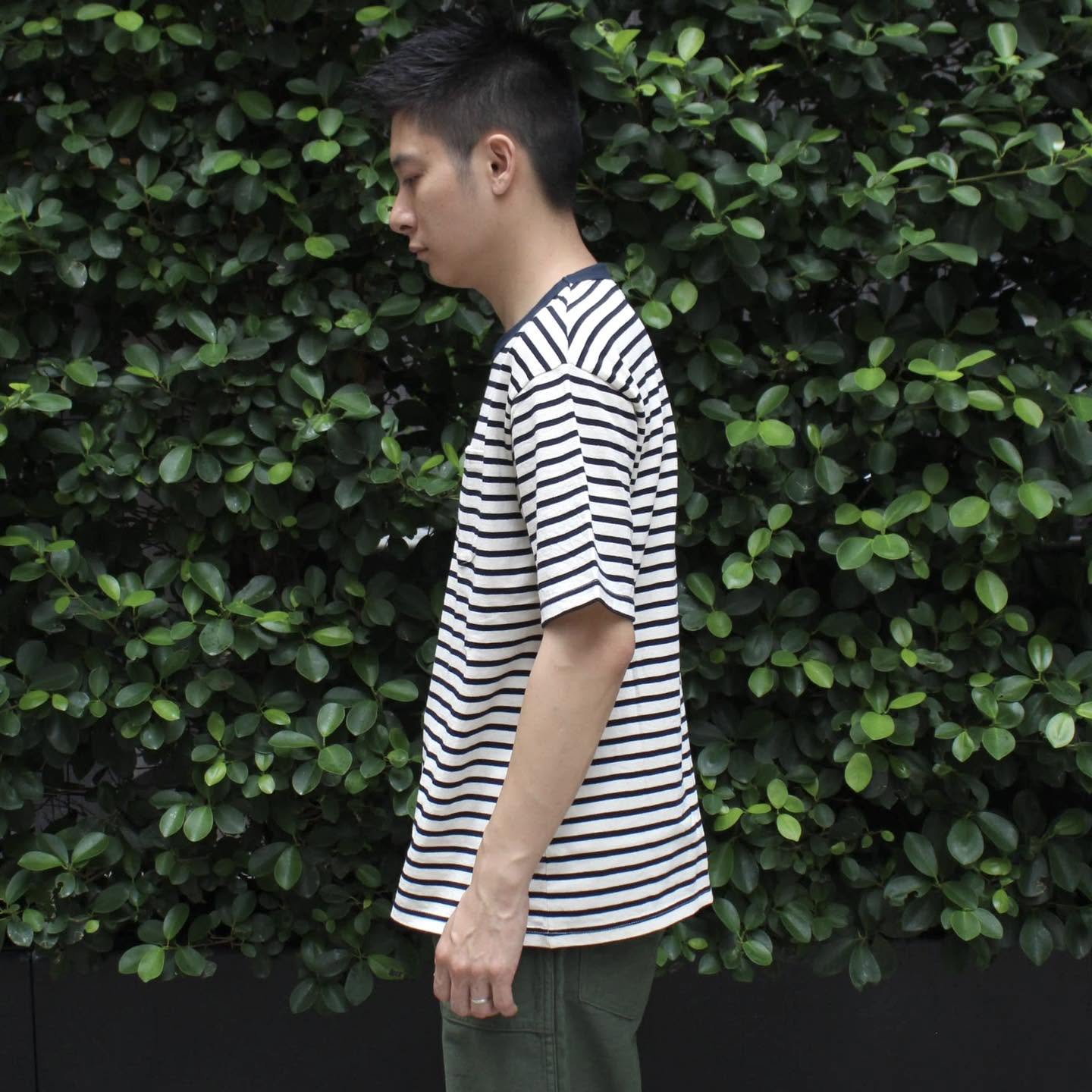 FELCO - 
S/S AMERICAN VINTAGE STRIPE POCKET TEE