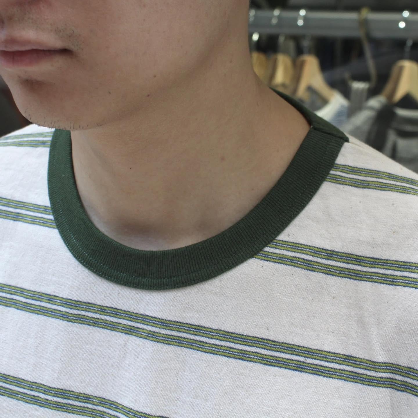 FELCO - AMERICAN VINTAGE STRIPE POCKET TEE (Orange)