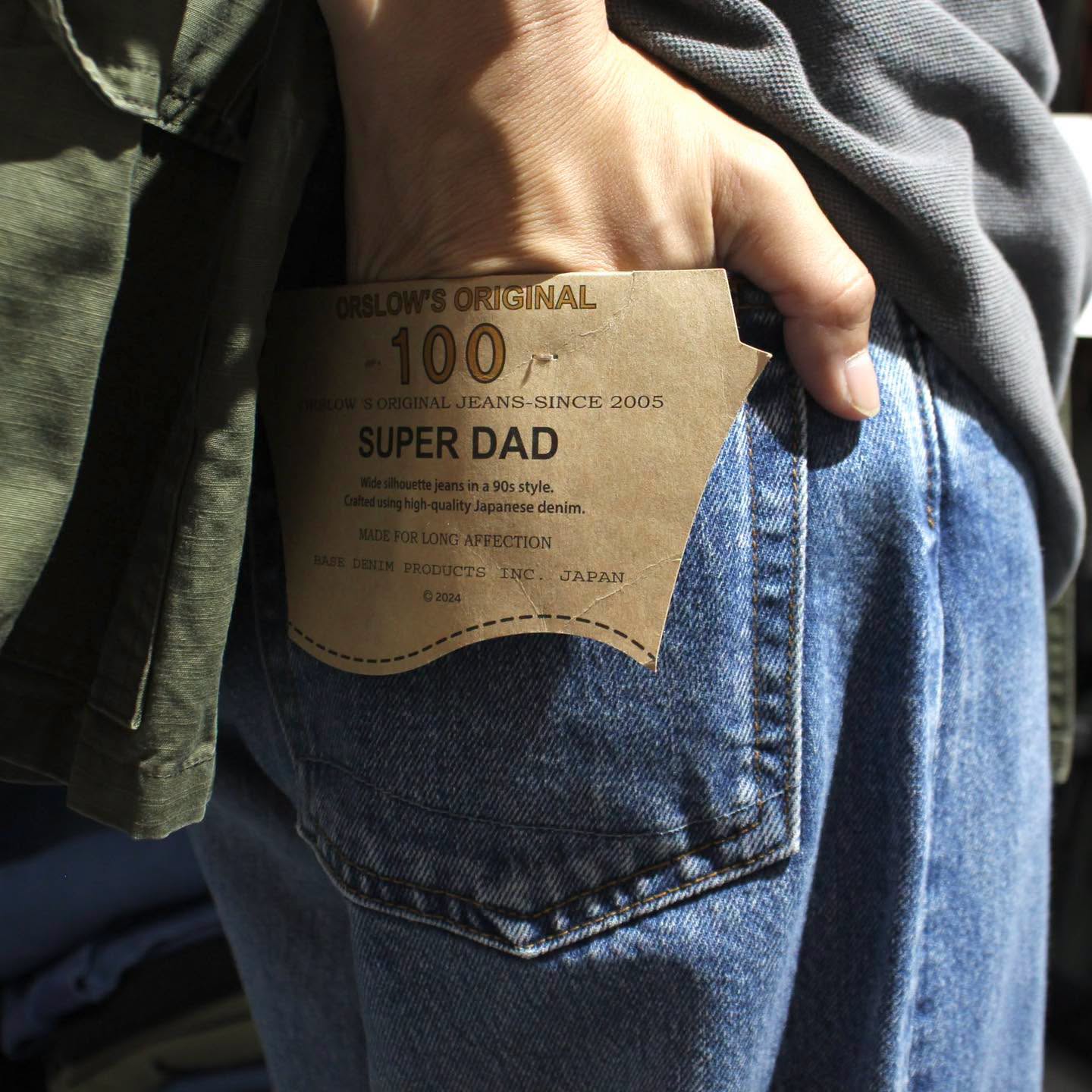 OrSlow -
SUPER DAD’S DENIM
(USED WASH)