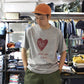 ORDINARY FITS -CREW NECK S/S TEE (HEART)