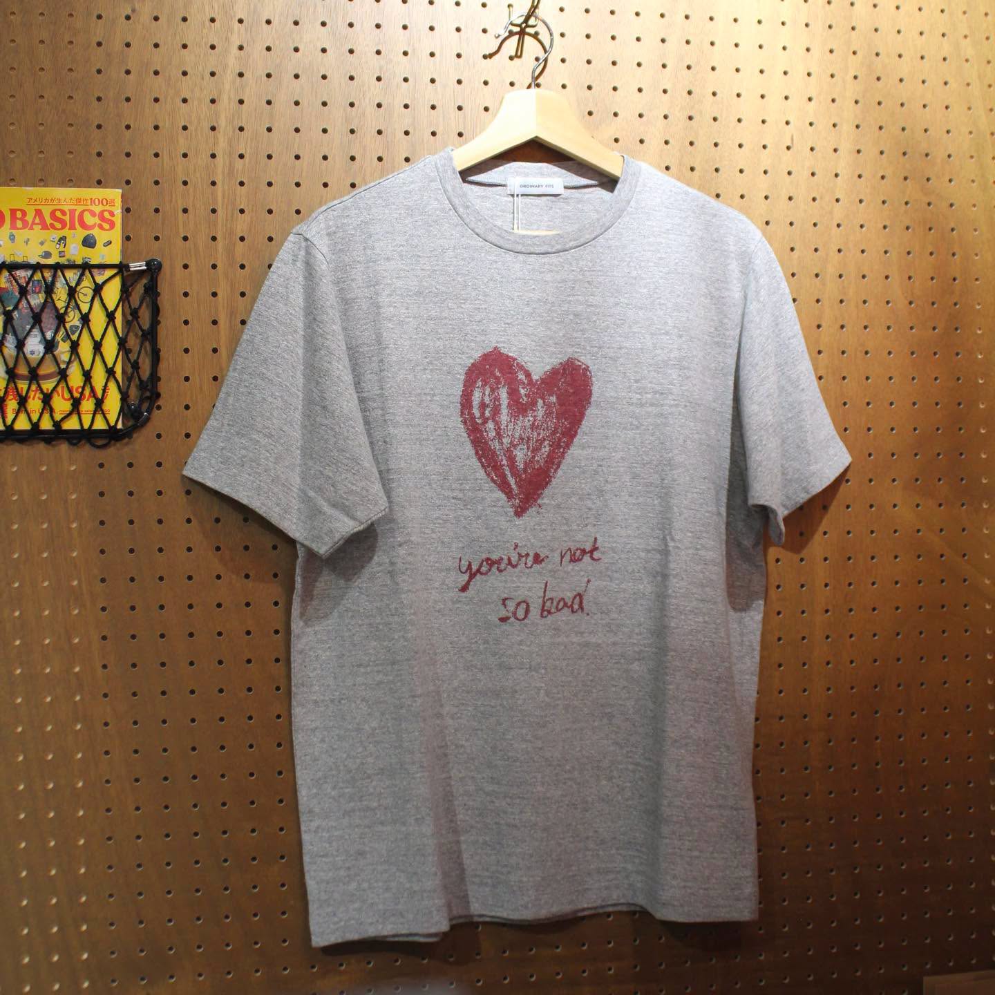 ORDINARY FITS -CREW NECK S/S TEE (HEART)