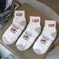 THE RAILROAD SOCKS - PATRIOTIC USA QUARTER SOCKS