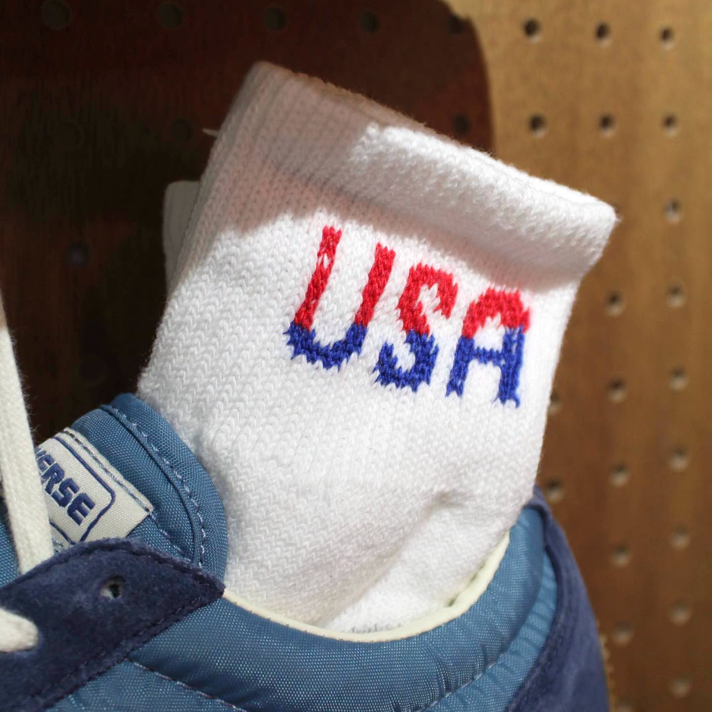 THE RAILROAD SOCKS - PATRIOTIC USA QUARTER SOCKS