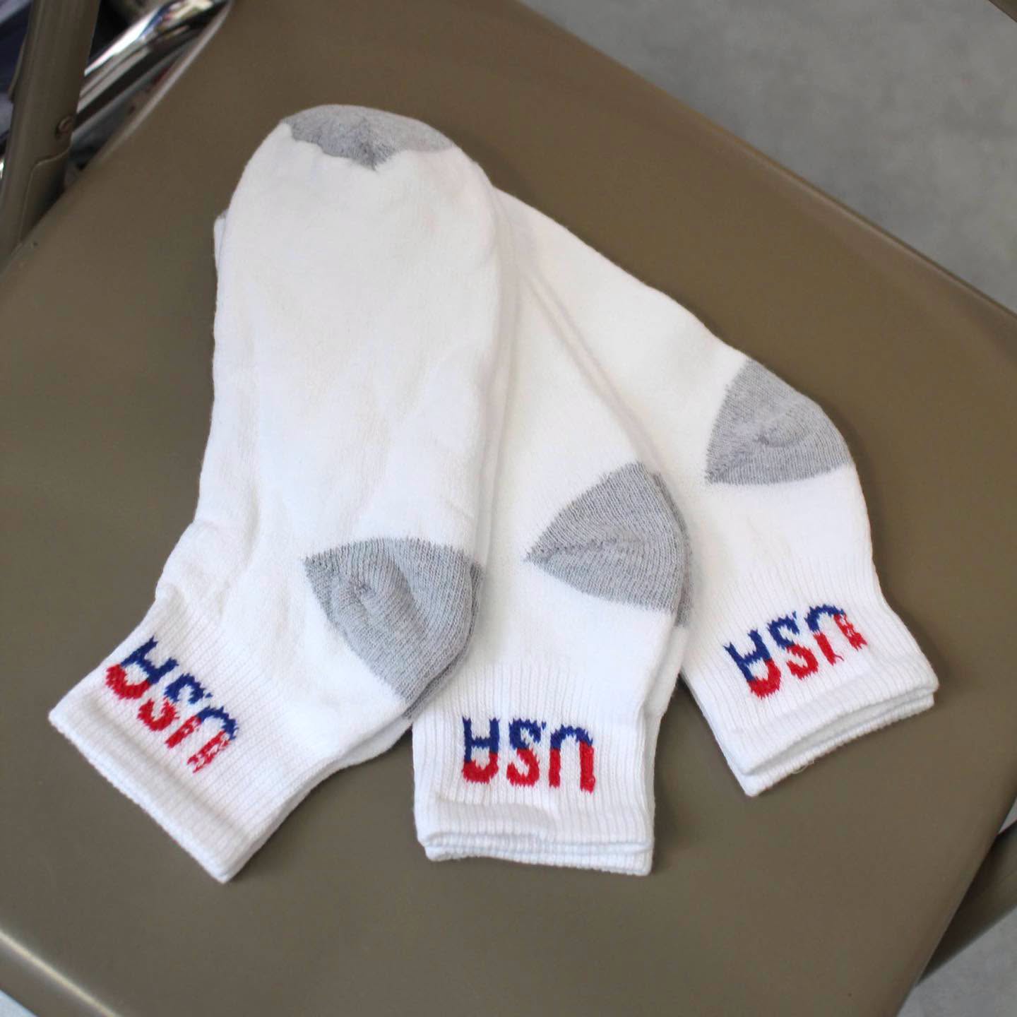 THE RAILROAD SOCKS - PATRIOTIC USA QUARTER SOCKS