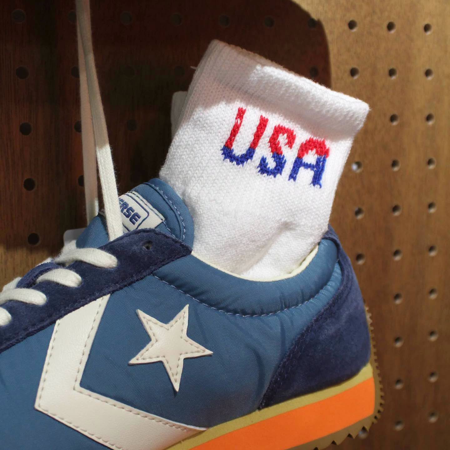THE RAILROAD SOCKS - PATRIOTIC USA QUARTER SOCKS