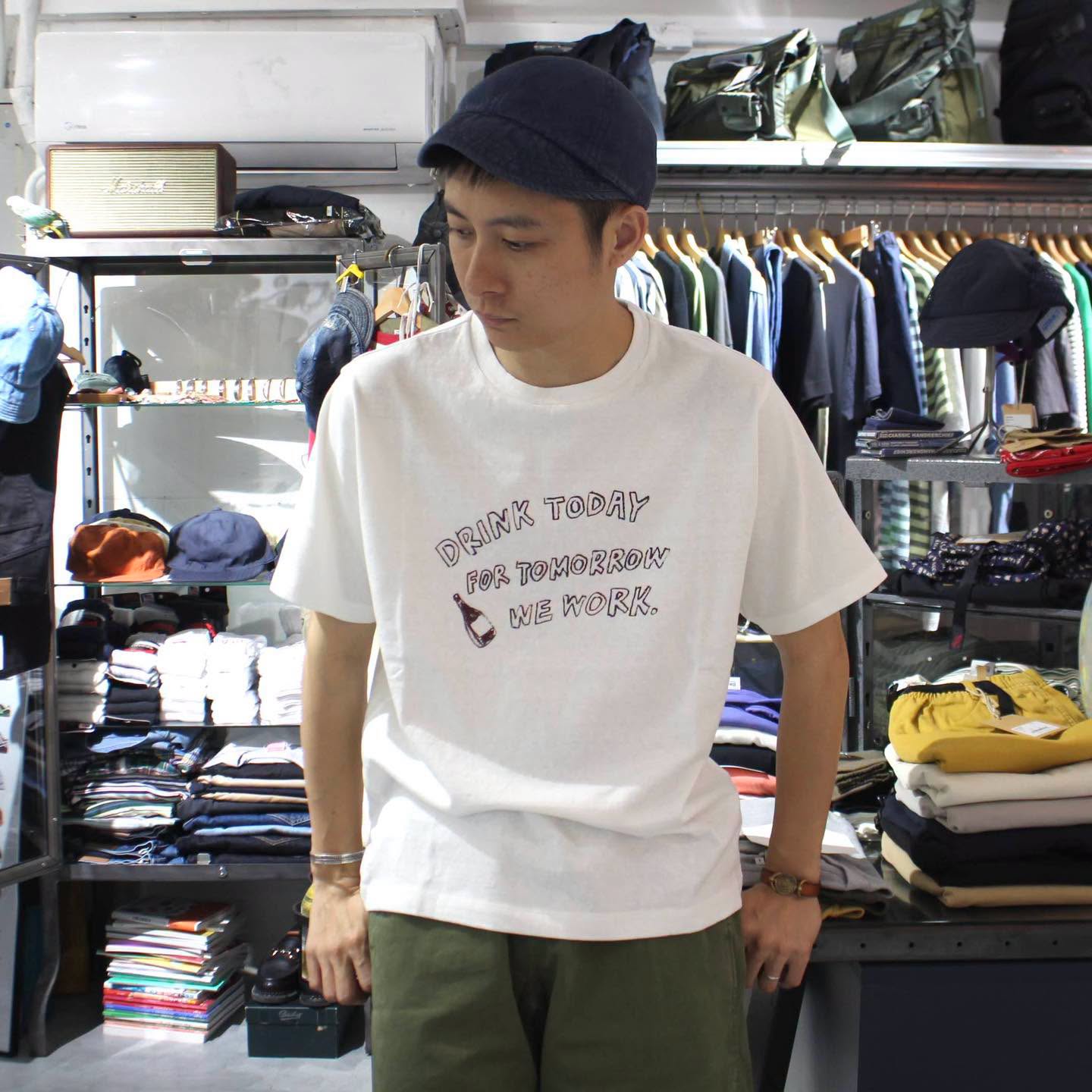 ORDINARY FITS -CREW NECK S/S TEE (DRINK TODAY)