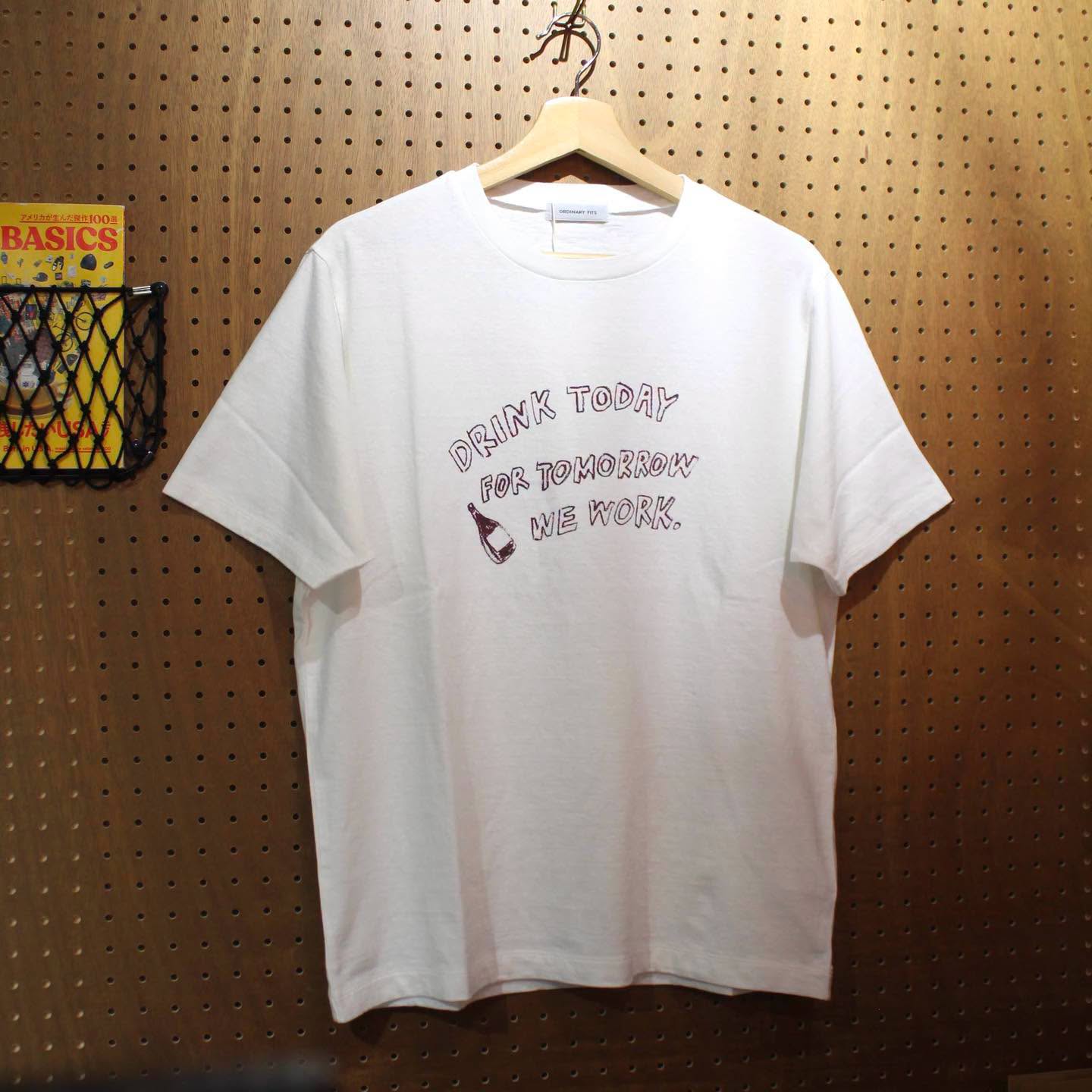 ORDINARY FITS -CREW NECK S/S TEE (DRINK TODAY)