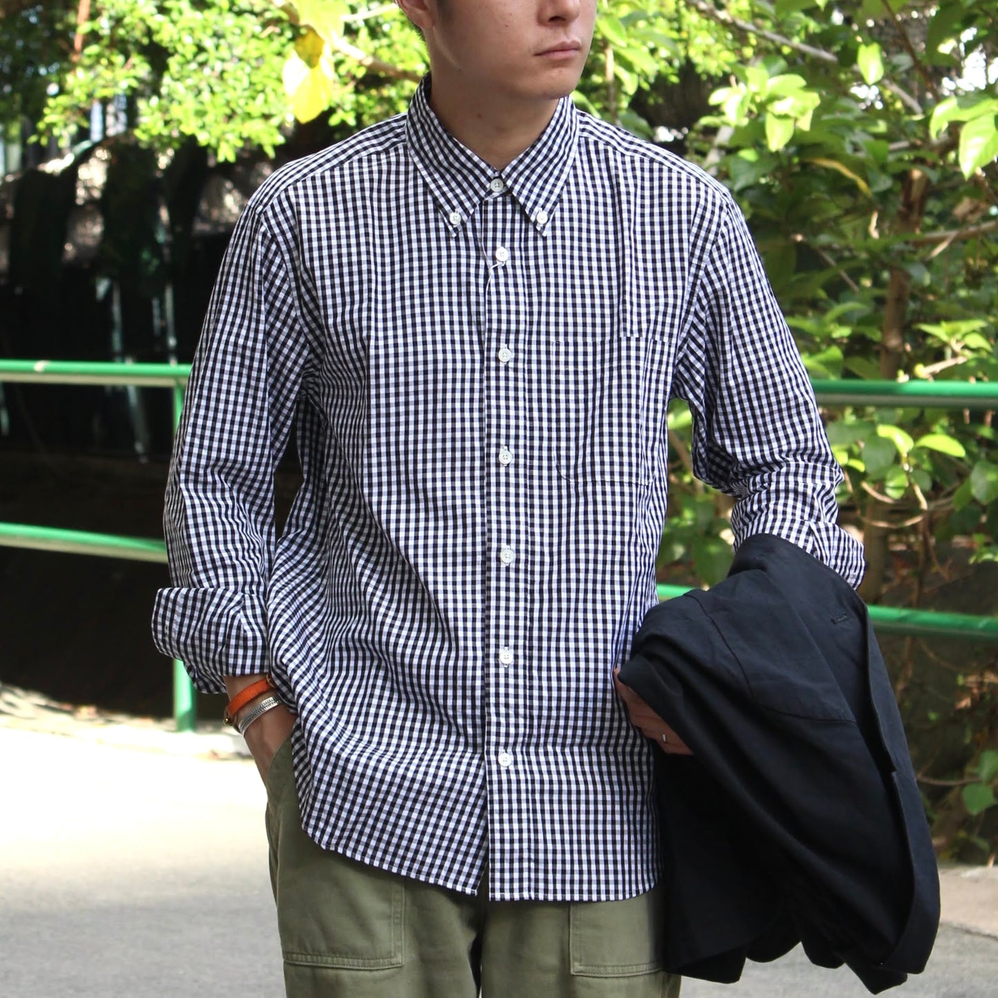 MANUAL ALPHABET - 
GINGHAM SHIRT