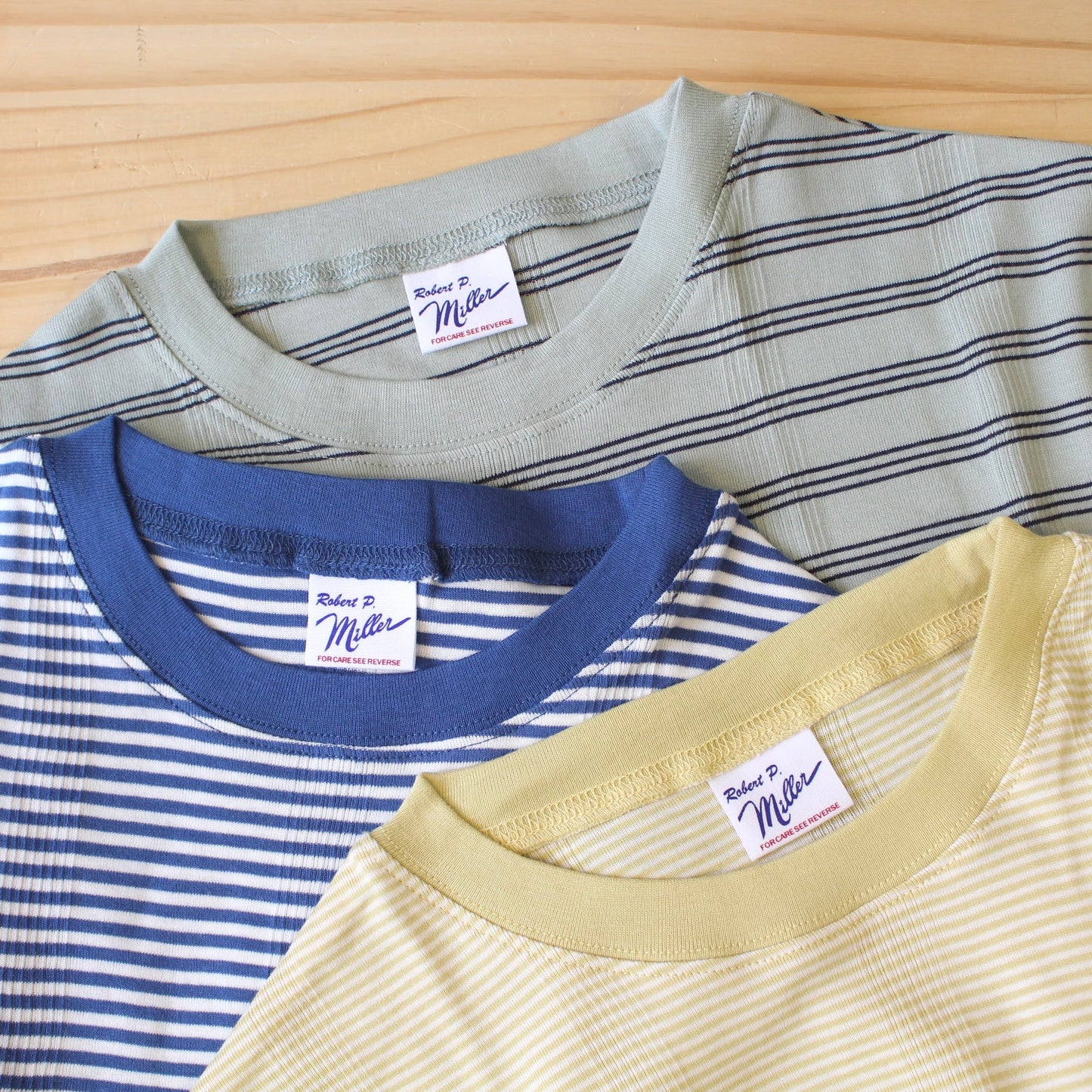 ROBERT P. MILLER - 
PANEL-RIB CASUAL FIT TEE