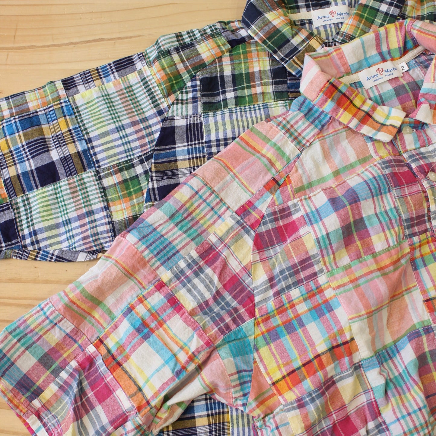 ARVOR MAREE -
MADRAS PULLOVER POLO SHIRT
-