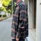 MANUAL ALPHABET-
BRUSHED CHECK LOOSE FIT R/C SHT