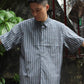 MANUAL ALPHABET - STRIPE WIDE SQUARE SHIRTS