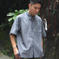 MANUAL ALPHABET - STRIPE WIDE SQUARE SHIRTS